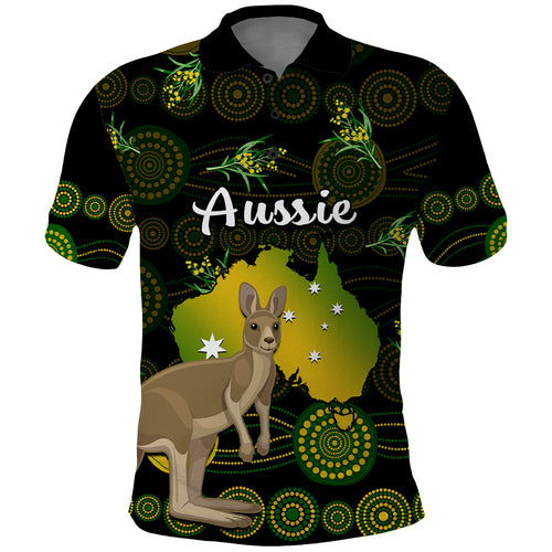 custom-personalised-australia-polo-shirt-golden-wattle-mix-kangaroo-and-map