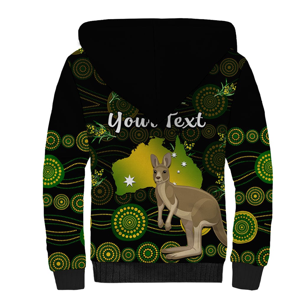 custom-personalised-australia-sherpa-hoodie-golden-wattle-mix-kangaroo-and-map
