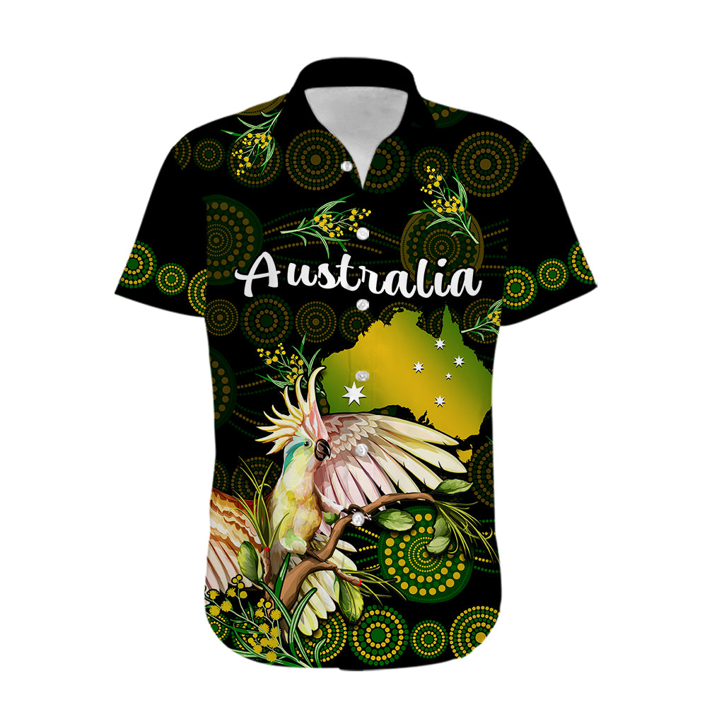 custom-personalised-australia-hawaiian-shirt-golden-wattle-mix-cockatoo-and-map