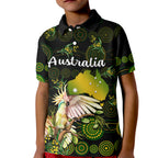 custom-personalised-australia-kid-polo-shirt-golden-wattle-mix-cockatoo-and-map