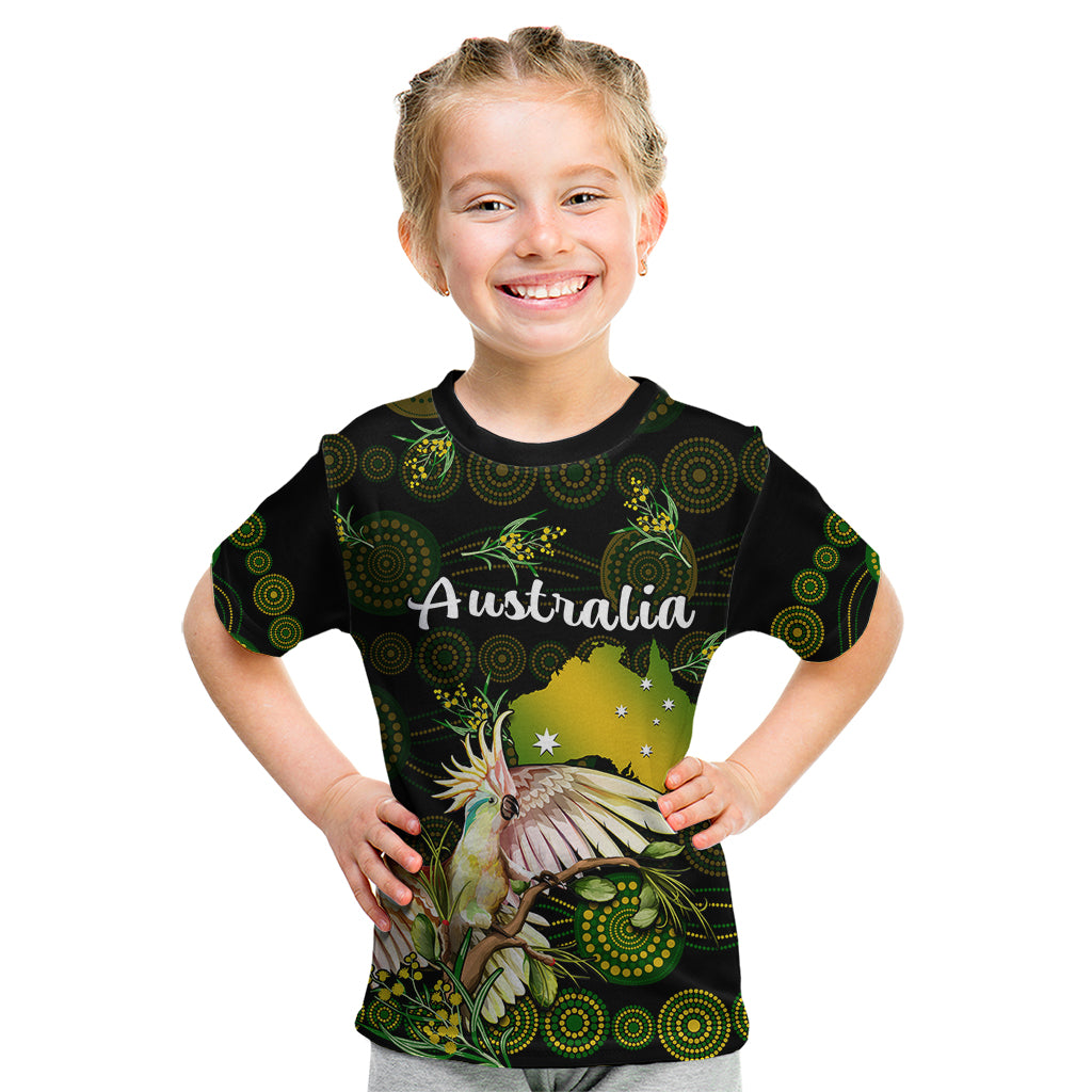 custom-personalised-australia-kid-t-shirt-golden-wattle-mix-cockatoo-and-map