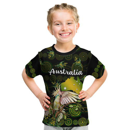 custom-personalised-australia-kid-t-shirt-golden-wattle-mix-cockatoo-and-map
