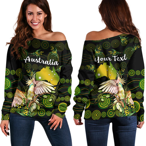 custom-personalised-australia-off-shoulder-sweater-golden-wattle-mix-cockatoo-and-map
