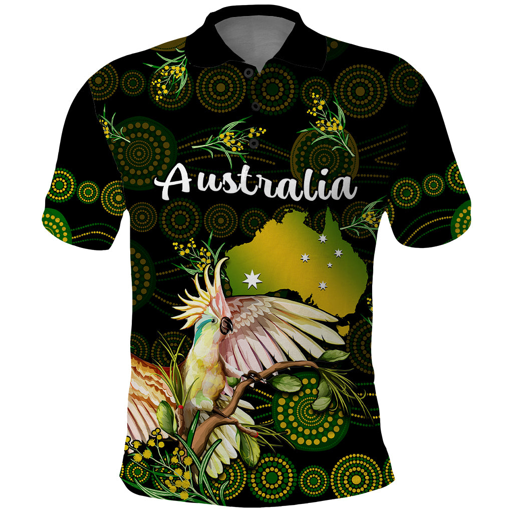 custom-personalised-australia-polo-shirt-golden-wattle-mix-cockatoo-and-map