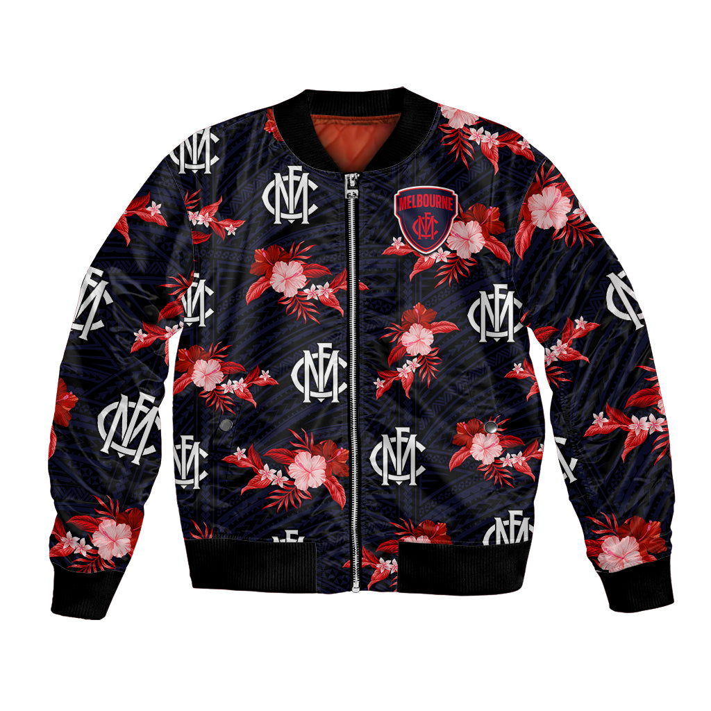 custom-text-and-number-demons-football-bomber-jacket-polynesian-tribal-mix-tropical-hawaiian-style