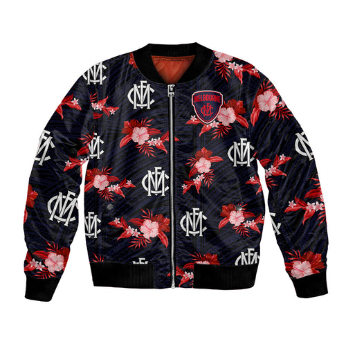 custom-text-and-number-demons-football-bomber-jacket-polynesian-tribal-mix-tropical-hawaiian-style