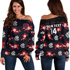 custom-text-and-number-demons-football-off-shoulder-sweater-polynesian-tribal-mix-tropical-hawaiian-style