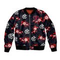 custom-text-and-number-demons-football-sleeve-zip-bomber-jacket-polynesian-tribal-mix-tropical-hawaiian-style