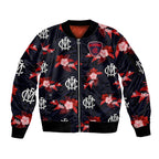 custom-text-and-number-demons-football-sleeve-zip-bomber-jacket-polynesian-tribal-mix-tropical-hawaiian-style