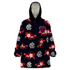 custom-text-and-number-demons-football-wearable-blanket-hoodie-polynesian-tribal-mix-tropical-hawaiian-style