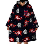 custom-text-and-number-demons-football-wearable-blanket-hoodie-polynesian-tribal-mix-tropical-hawaiian-style