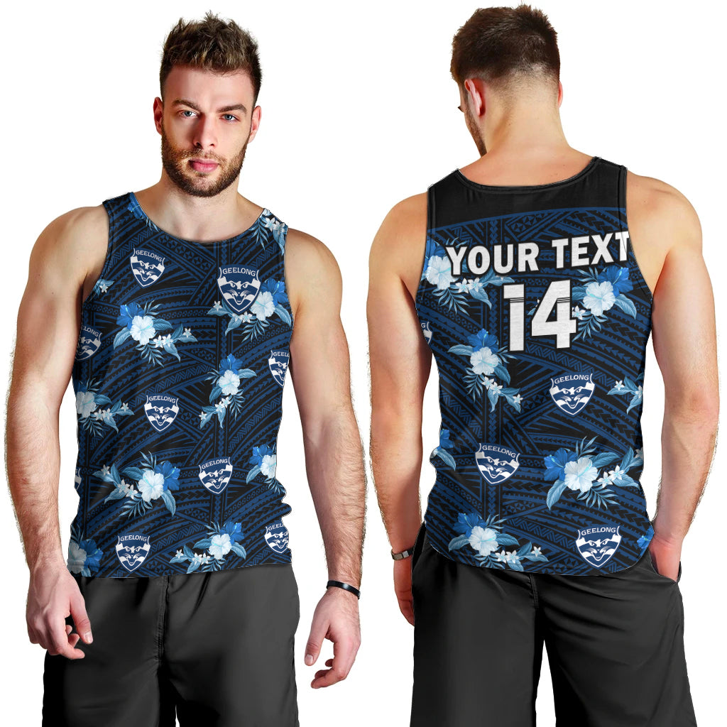 custom-text-and-number-geelong-cats-football-men-tank-top-polynesian-tribal-mix-tropical-hawaiian-style