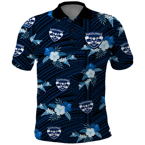 custom-text-and-number-geelong-cats-football-polo-shirt-polynesian-tribal-mix-tropical-hawaiian-style