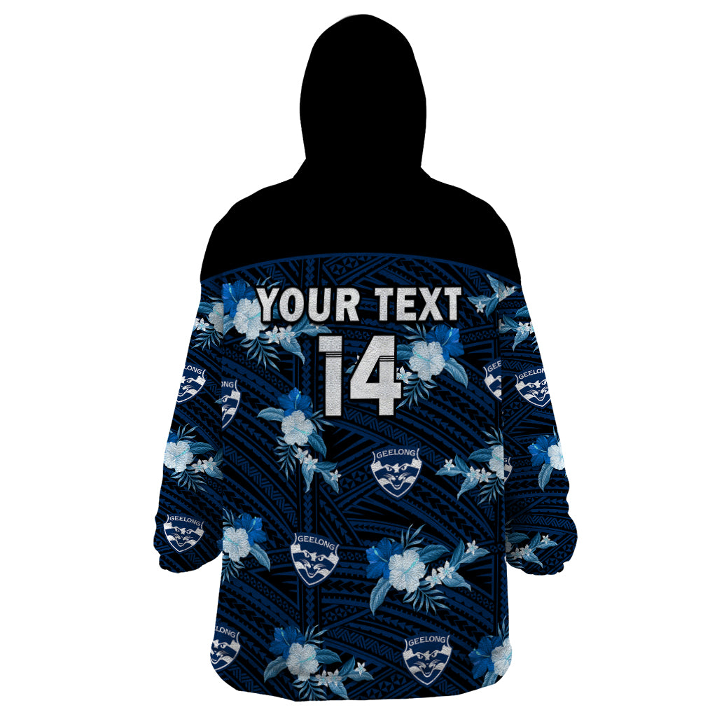custom-text-and-number-geelong-cats-football-wearable-blanket-hoodie-polynesian-tribal-mix-tropical-hawaiian-style