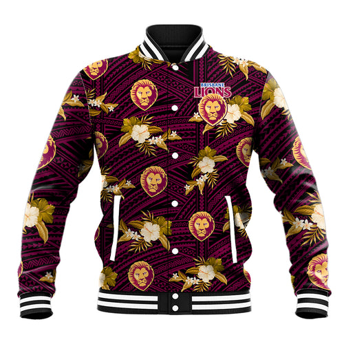 custom-text-and-number-brisbane-lions-football-baseball-jacket-polynesian-tribal-mix-tropical-hawaiian-style