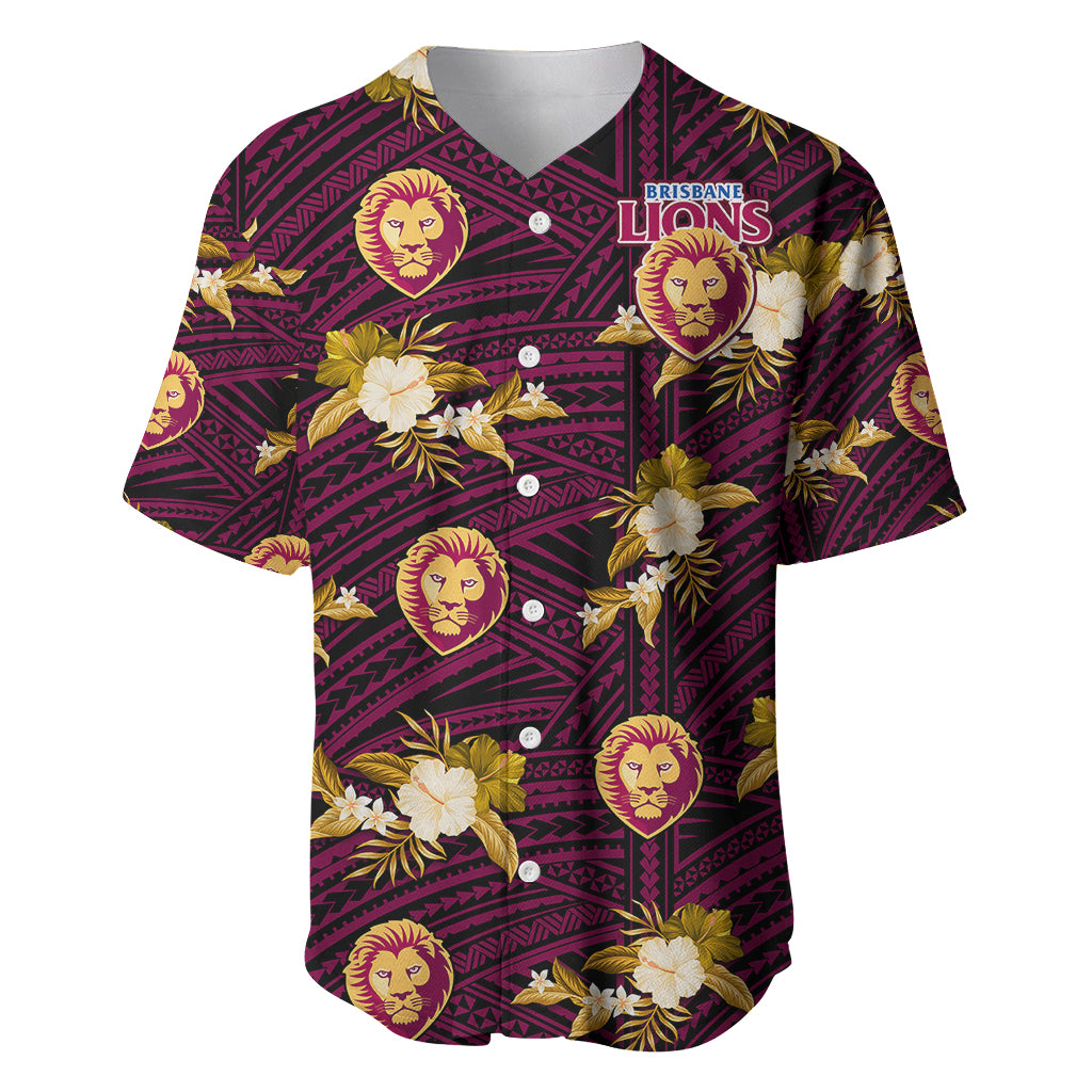 custom-text-and-number-brisbane-lions-football-baseball-jersey-polynesian-tribal-mix-tropical-hawaiian-style