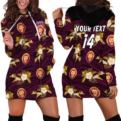 custom-text-and-number-brisbane-lions-football-hoodie-dress-polynesian-tribal-mix-tropical-hawaiian-style
