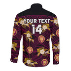 custom-text-and-number-brisbane-lions-football-long-sleeve-button-shirt-polynesian-tribal-mix-tropical-hawaiian-style