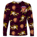 custom-text-and-number-brisbane-lions-football-long-sleeve-shirt-polynesian-tribal-mix-tropical-hawaiian-style