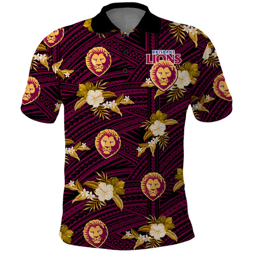 custom-text-and-number-brisbane-lions-football-polo-shirt-polynesian-tribal-mix-tropical-hawaiian-style