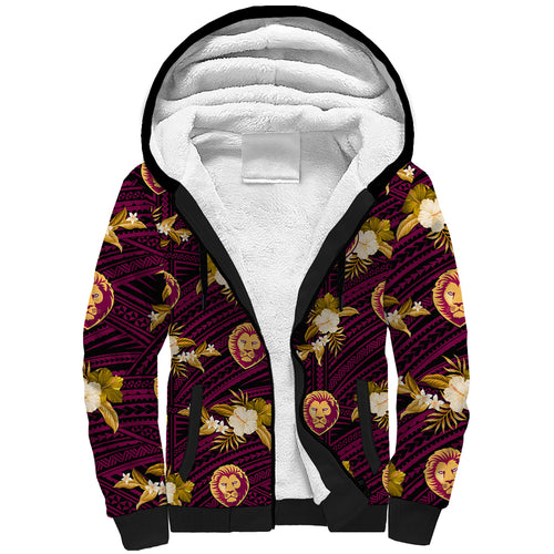 custom-text-and-number-brisbane-lions-football-sherpa-hoodie-polynesian-tribal-mix-tropical-hawaiian-style