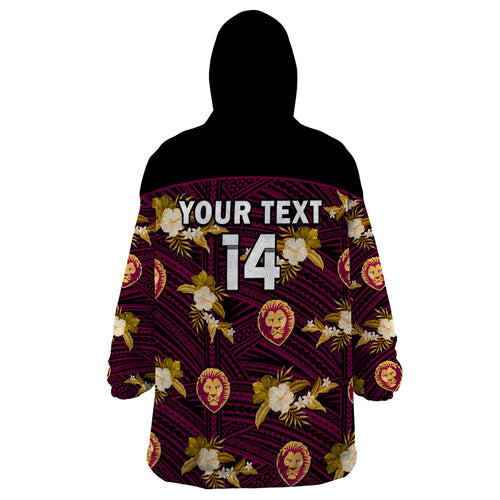 custom-text-and-number-brisbane-lions-football-wearable-blanket-hoodie-polynesian-tribal-mix-tropical-hawaiian-style