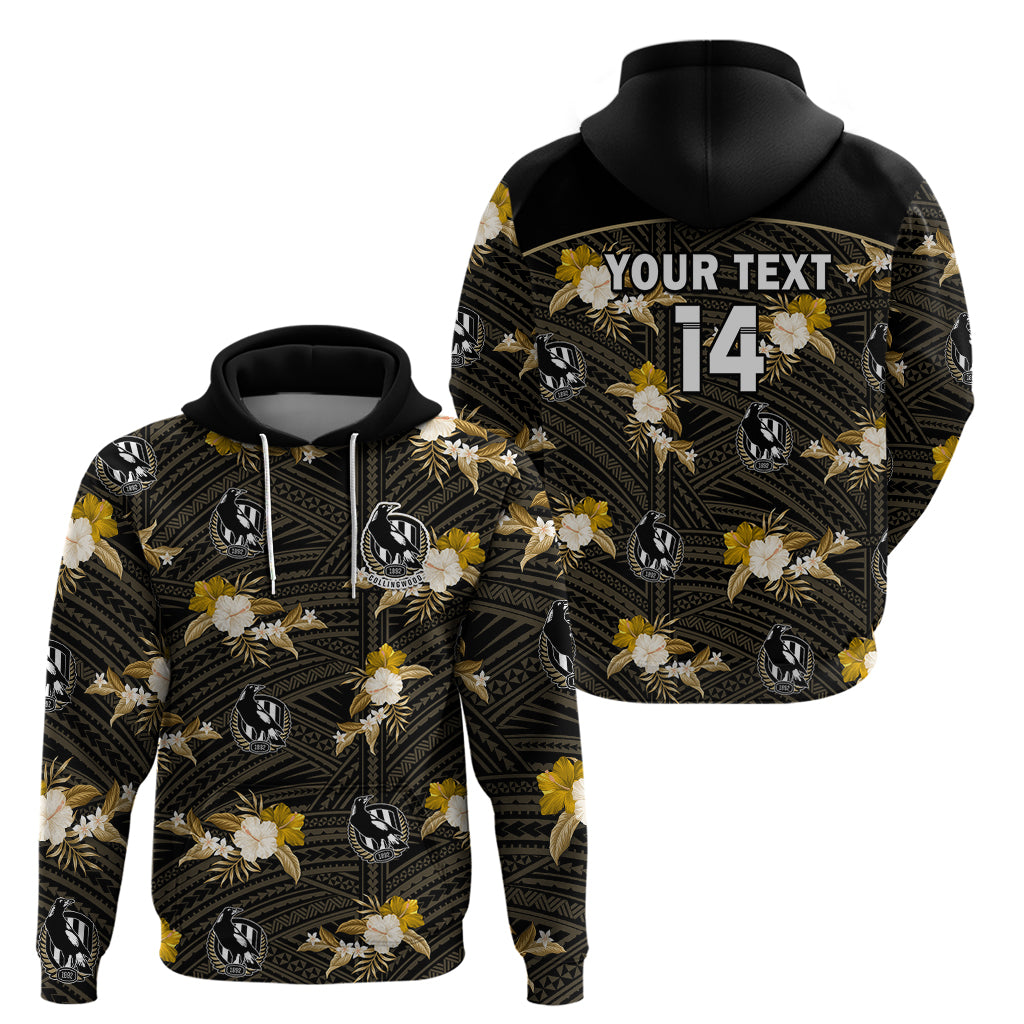 custom-text-and-number-collingwood-football-hoodie-polynesian-tribal-mix-tropical-hawaiian-style