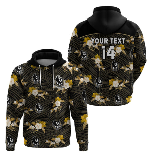custom-text-and-number-collingwood-football-hoodie-polynesian-tribal-mix-tropical-hawaiian-style