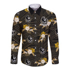 custom-text-and-number-collingwood-football-long-sleeve-button-shirt-polynesian-tribal-mix-tropical-hawaiian-style