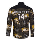 custom-text-and-number-collingwood-football-long-sleeve-button-shirt-polynesian-tribal-mix-tropical-hawaiian-style