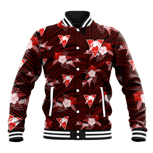 custom-text-and-number-sydney-swans-football-baseball-jacket-polynesian-tribal-mix-tropical-hawaiian-style