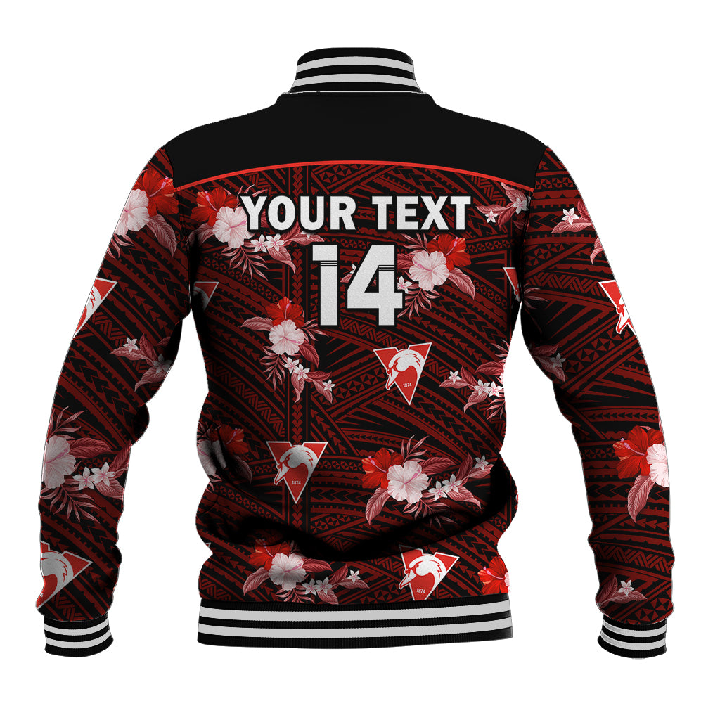 custom-text-and-number-sydney-swans-football-baseball-jacket-polynesian-tribal-mix-tropical-hawaiian-style