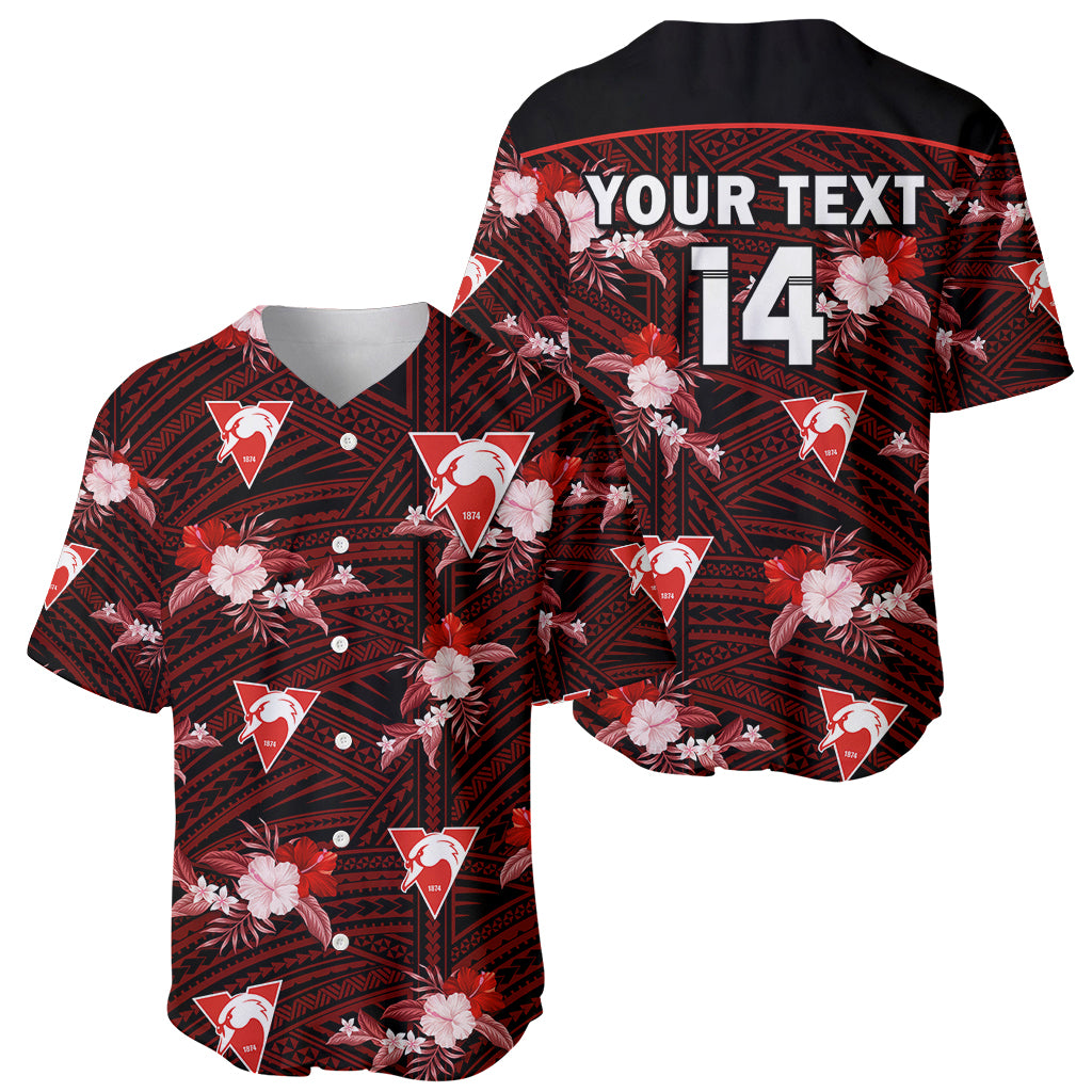 custom-text-and-number-sydney-swans-football-baseball-jersey-polynesian-tribal-mix-tropical-hawaiian-style