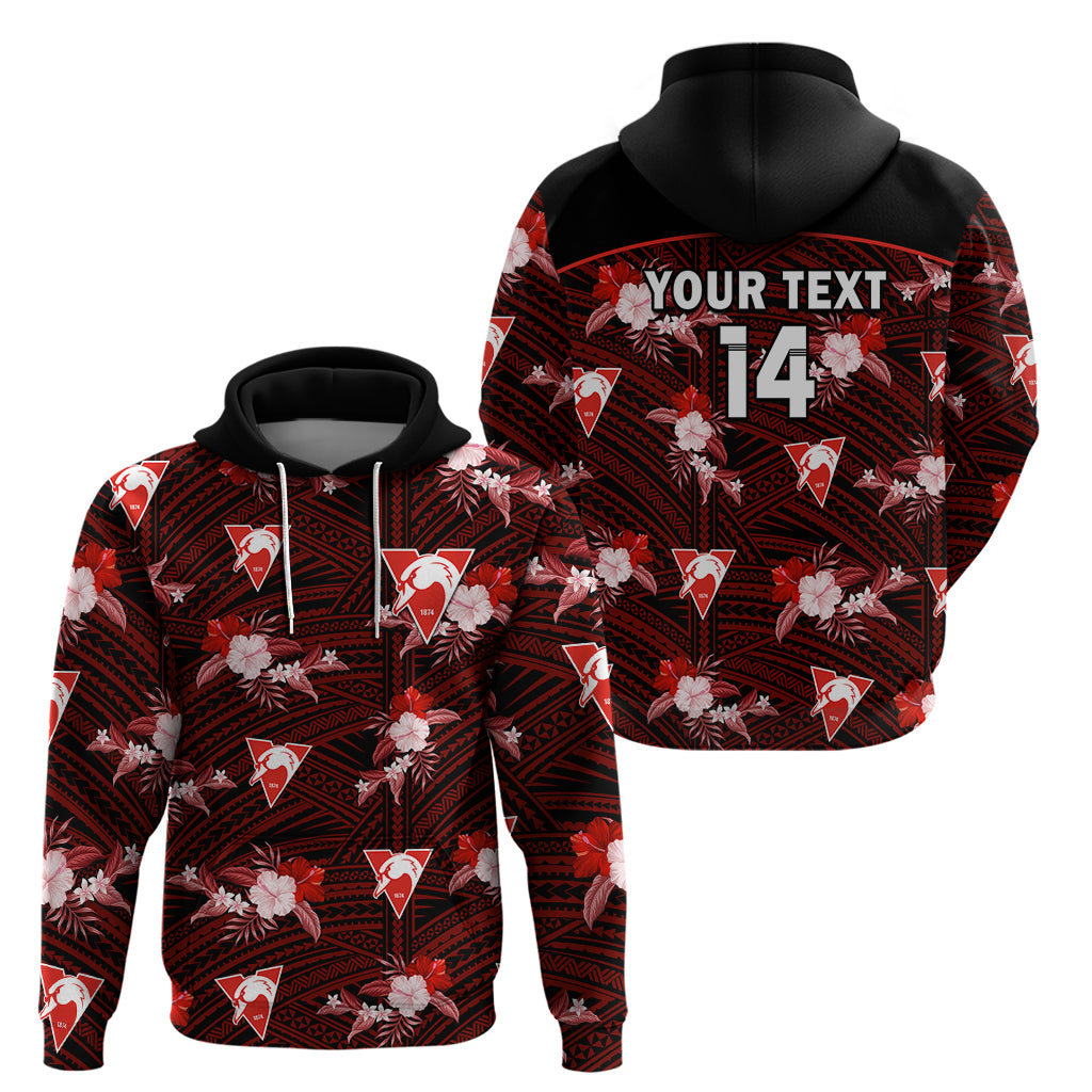 custom-text-and-number-sydney-swans-football-hoodie-polynesian-tribal-mix-tropical-hawaiian-style