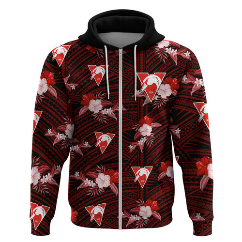 custom-text-and-number-sydney-swans-football-hoodie-polynesian-tribal-mix-tropical-hawaiian-style