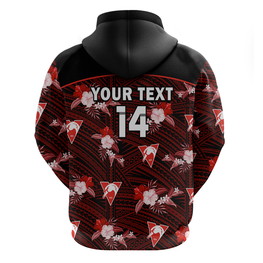 custom-text-and-number-sydney-swans-football-hoodie-polynesian-tribal-mix-tropical-hawaiian-style