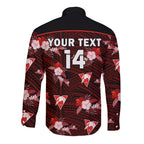 custom-text-and-number-sydney-swans-football-long-sleeve-button-shirt-polynesian-tribal-mix-tropical-hawaiian-style