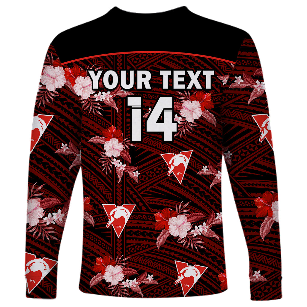 custom-text-and-number-sydney-swans-football-long-sleeve-shirt-polynesian-tribal-mix-tropical-hawaiian-style