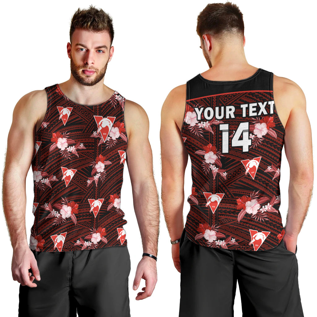 custom-text-and-number-sydney-swans-football-men-tank-top-polynesian-tribal-mix-tropical-hawaiian-style