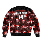 custom-text-and-number-sydney-swans-football-sleeve-zip-bomber-jacket-polynesian-tribal-mix-tropical-hawaiian-style