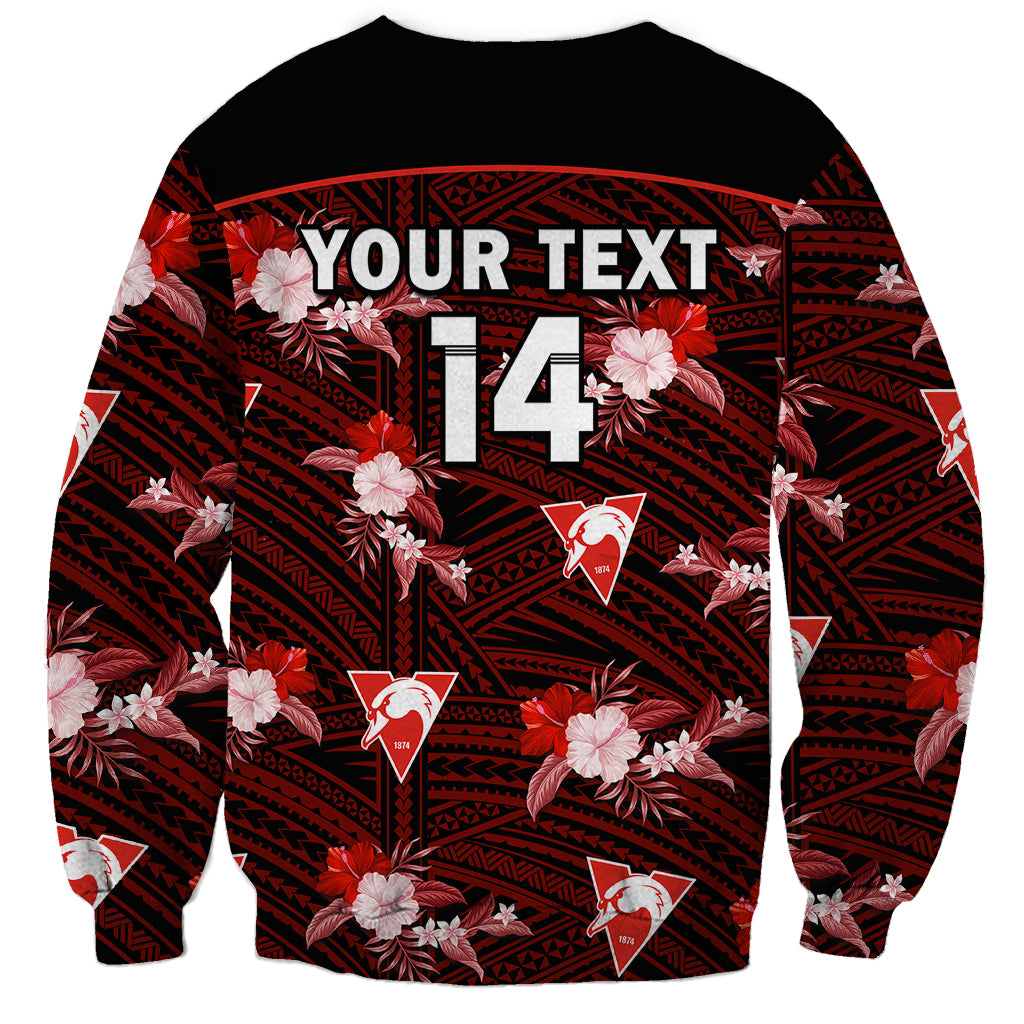 custom-text-and-number-sydney-swans-football-sweatshirt-polynesian-tribal-mix-tropical-hawaiian-style