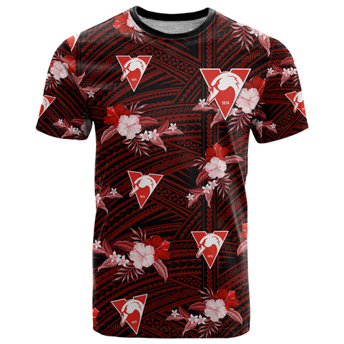 custom-text-and-number-sydney-swans-football-t-shirt-polynesian-tribal-mix-tropical-hawaiian-style
