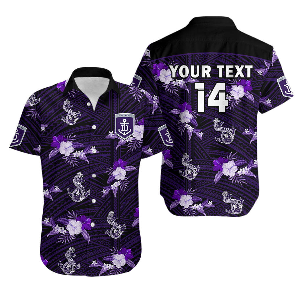custom-text-and-number-dockers-football-hawaiian-shirt-polynesian-tribal-mix-tropical-hawaiian-style
