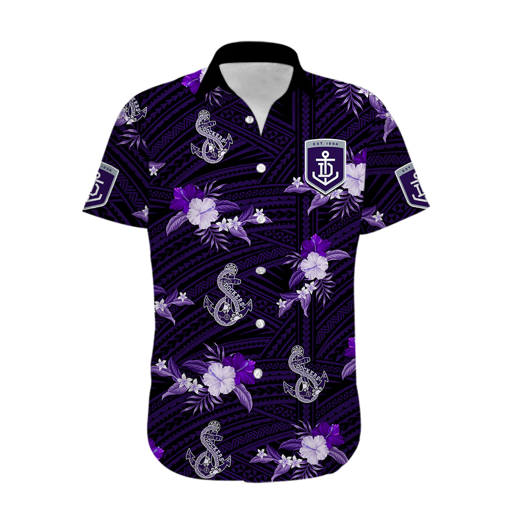 custom-text-and-number-dockers-football-hawaiian-shirt-polynesian-tribal-mix-tropical-hawaiian-style