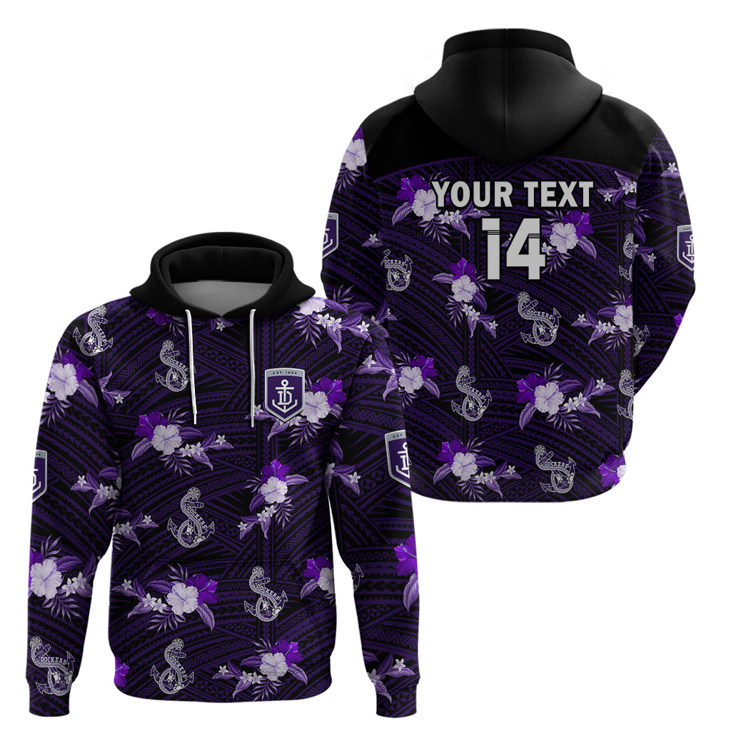 custom-text-and-number-dockers-football-hoodie-polynesian-tribal-mix-tropical-hawaiian-style