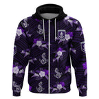 custom-text-and-number-dockers-football-hoodie-polynesian-tribal-mix-tropical-hawaiian-style