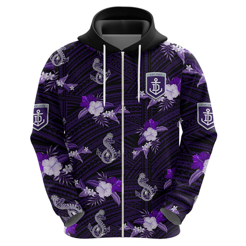 custom-text-and-number-dockers-football-hoodie-polynesian-tribal-mix-tropical-hawaiian-style