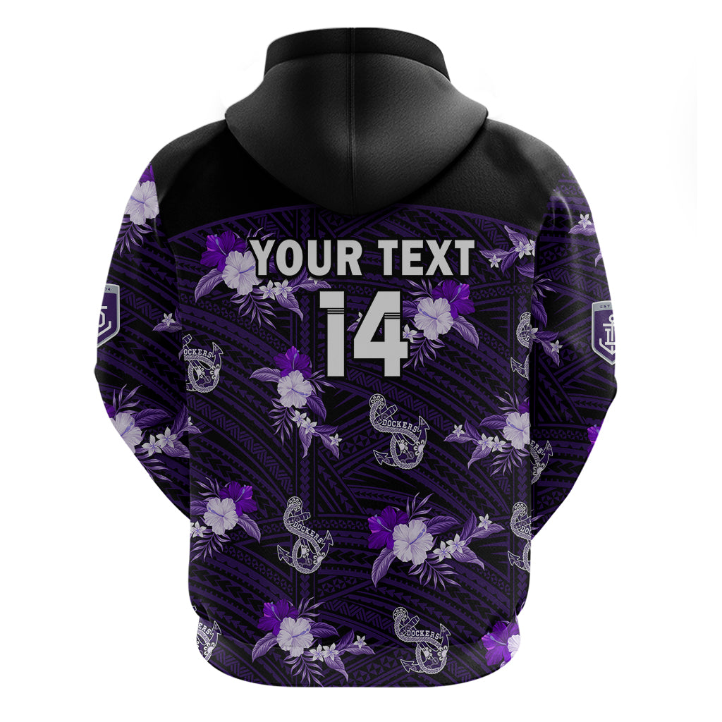 custom-text-and-number-dockers-football-hoodie-polynesian-tribal-mix-tropical-hawaiian-style