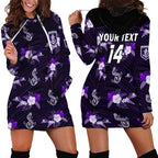 custom-text-and-number-dockers-football-hoodie-dress-polynesian-tribal-mix-tropical-hawaiian-style