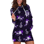 custom-text-and-number-dockers-football-hoodie-dress-polynesian-tribal-mix-tropical-hawaiian-style